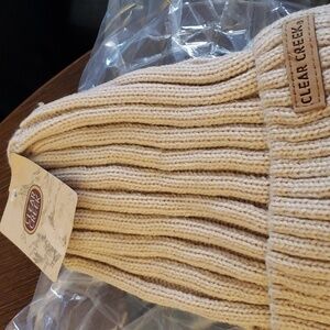 Clear Creek Classic Men's Warm Winter Acrylic Rib-knit Cuffed Beanie Tan
